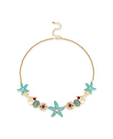 Heart Necklace & Starfish Necklace Layering