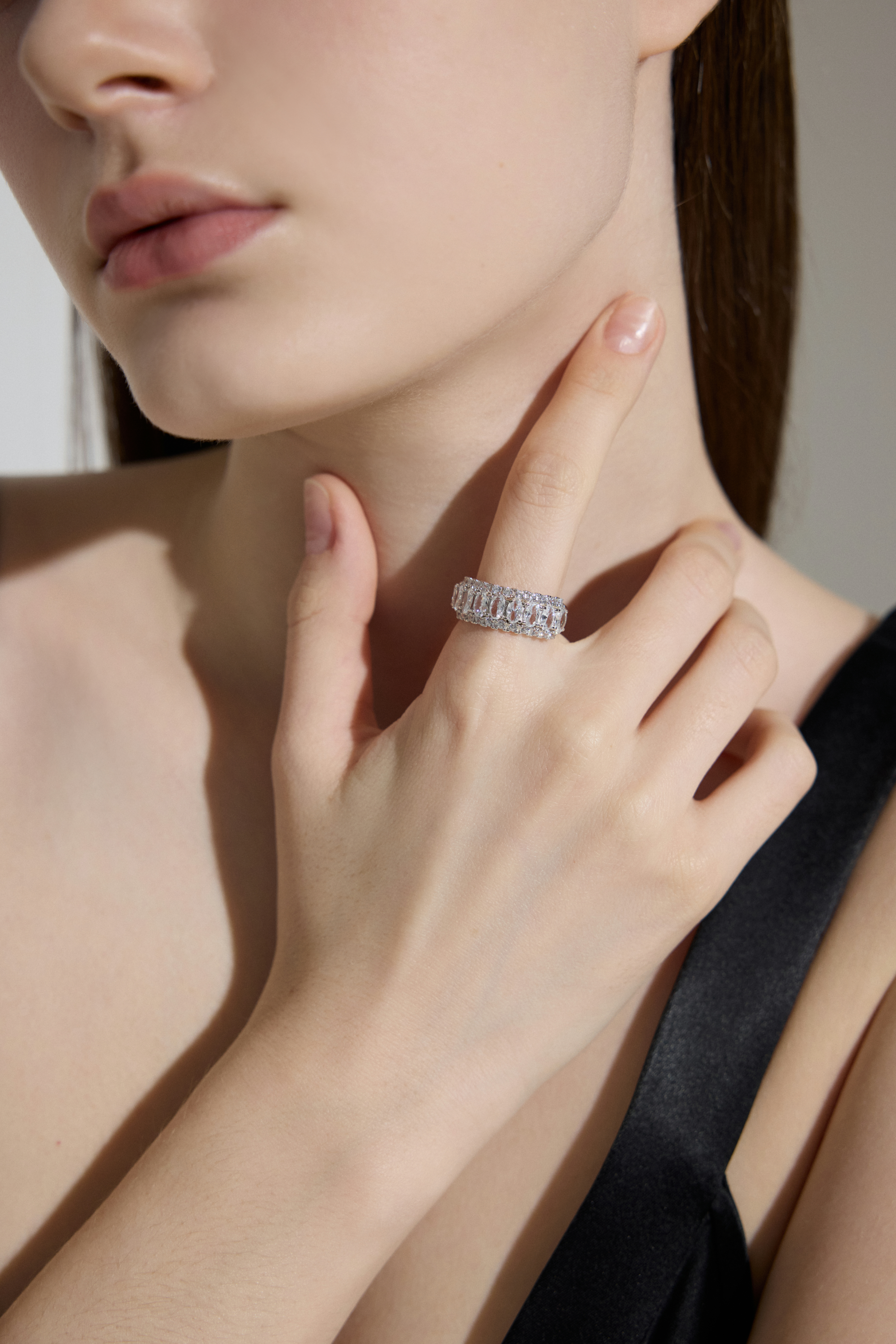 Eternal Double Row Crystal Band Ring