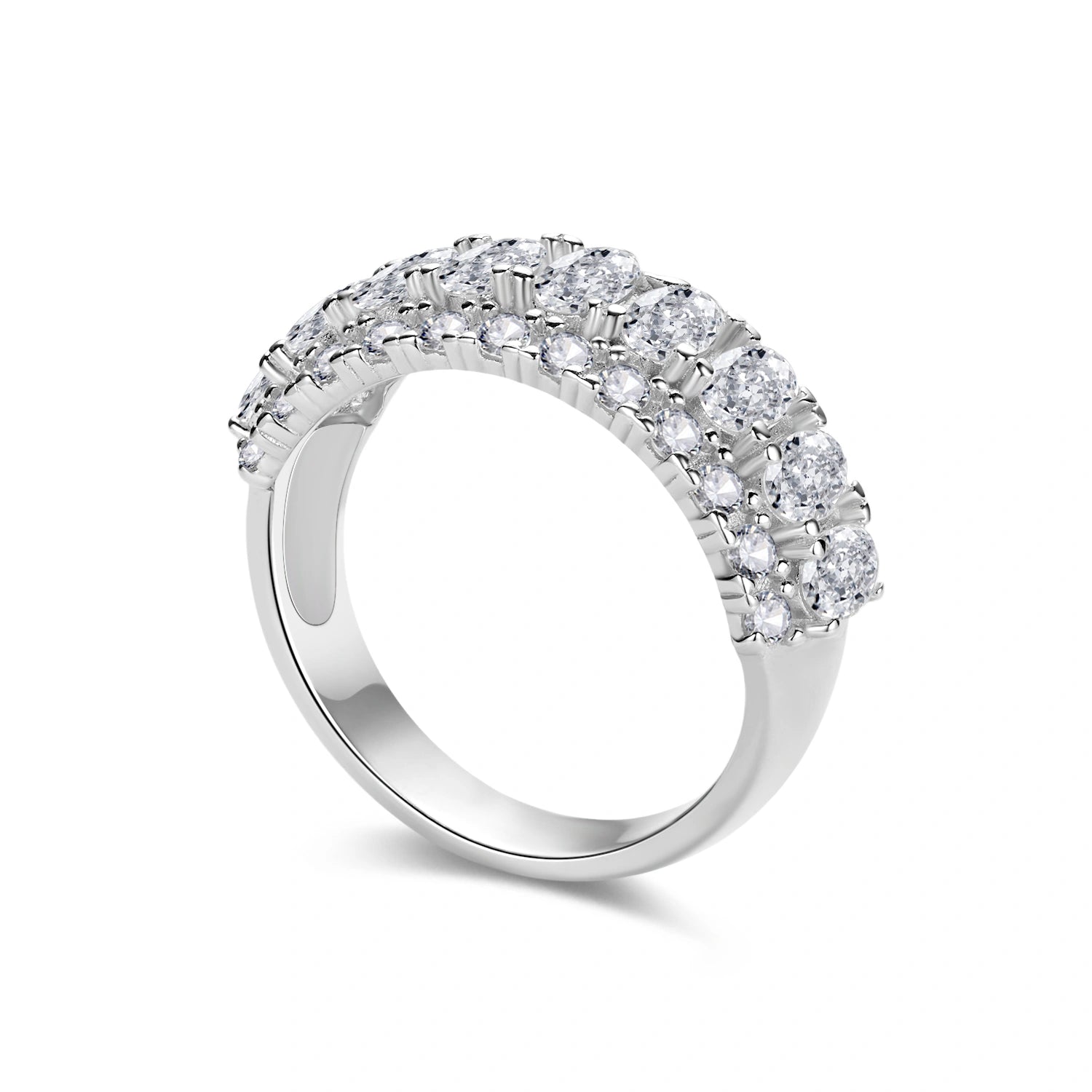 Eternal Double Row Crystal Band Ring