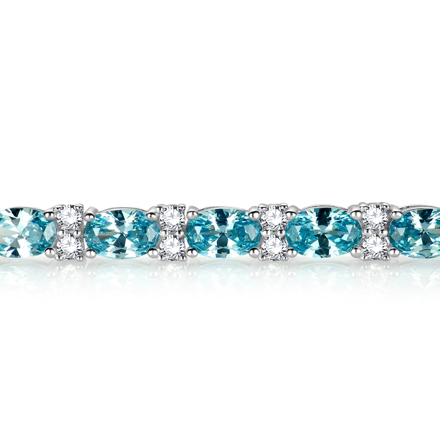 Vyranthia Aquamarine Luxe Tennis Bracelet
