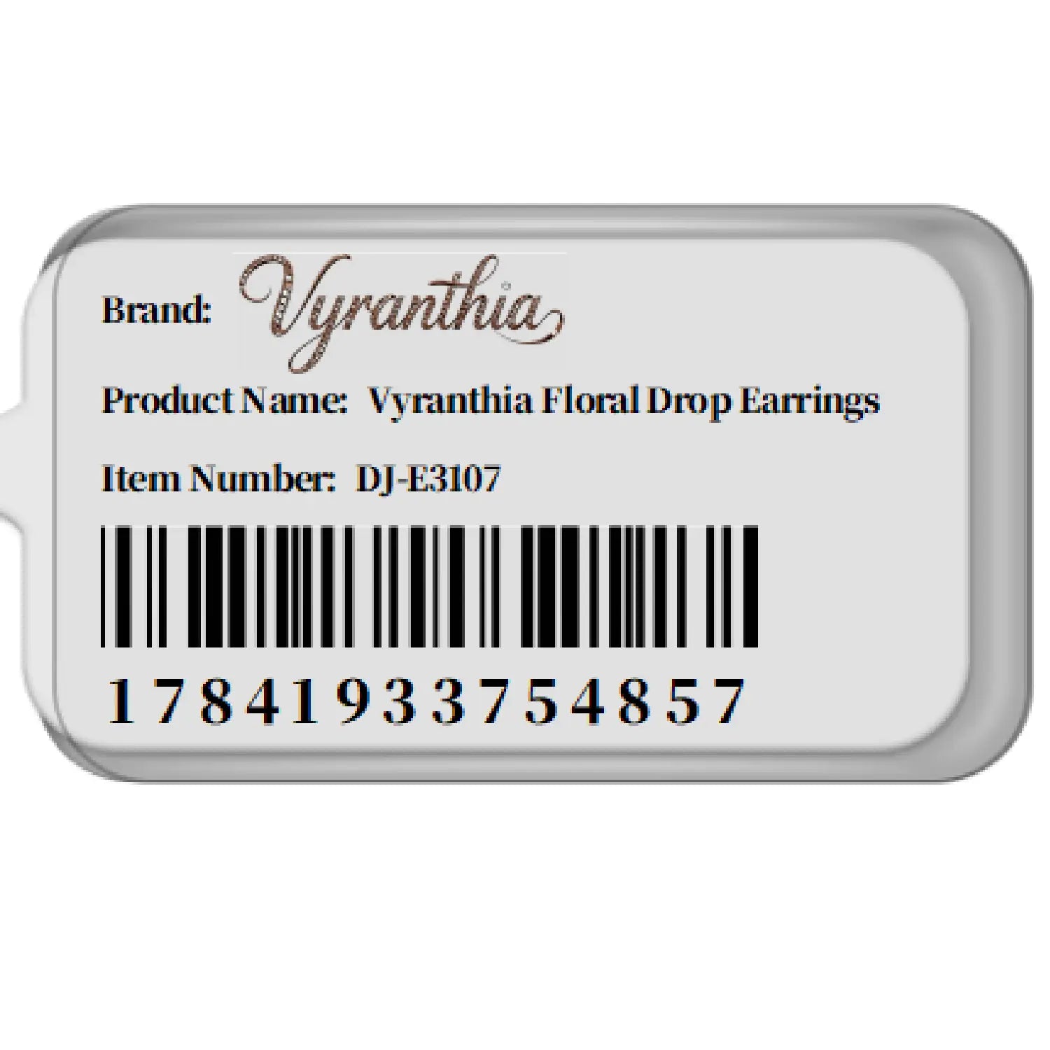 Luxury Crystals Floral Drop Earrings