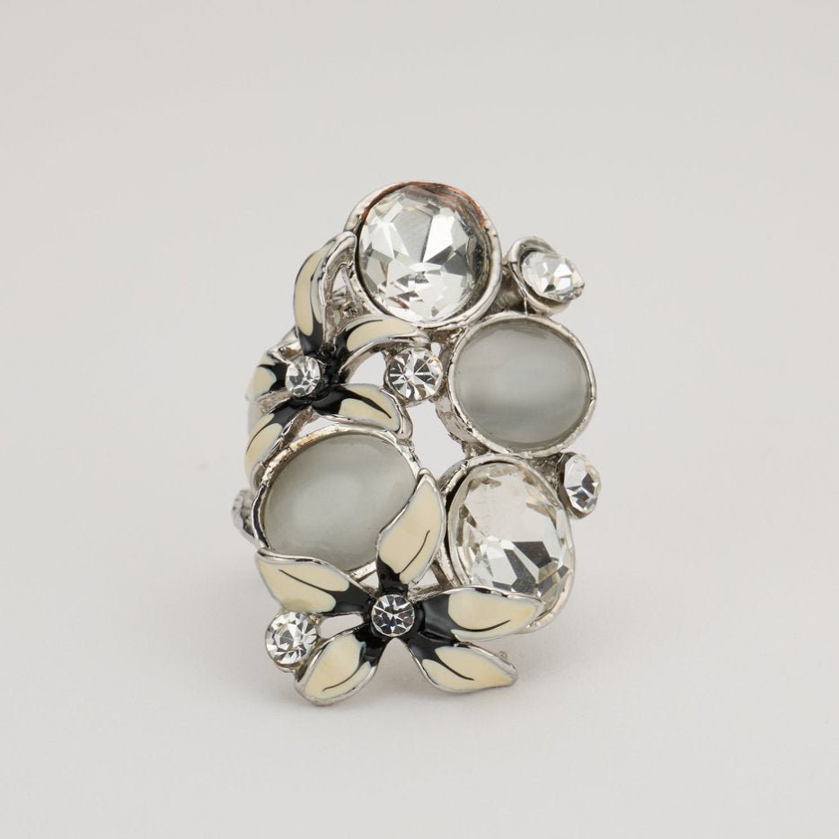 Butterfly Crystal Vintage Cocktail Ring