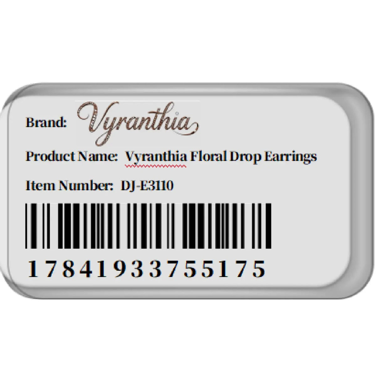 Crystal Tassels Floral Drop Earrings