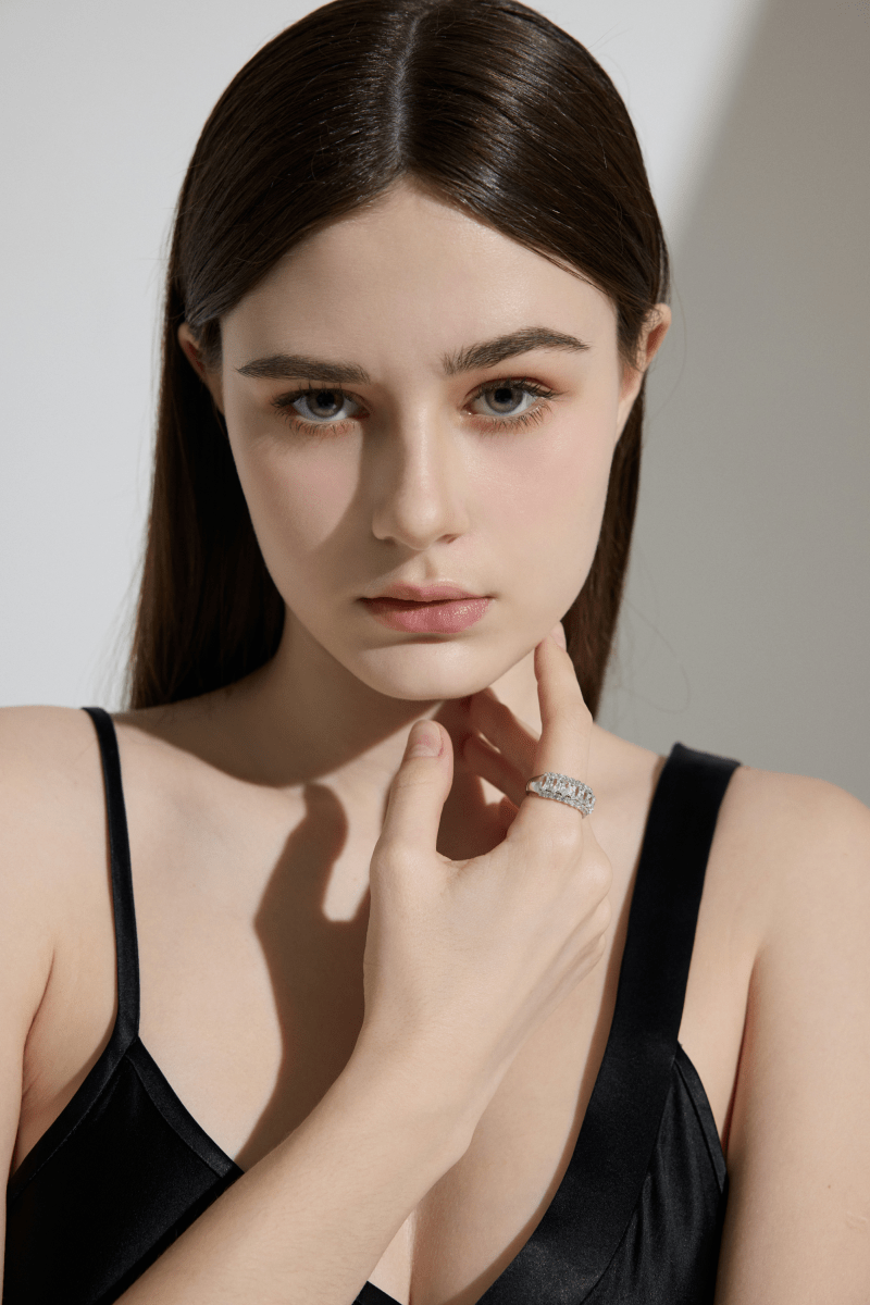 Eternal Double Row Crystal Band Ring