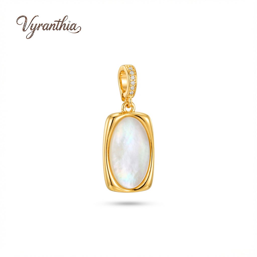 Gold Mother-of-Pearl Pendant