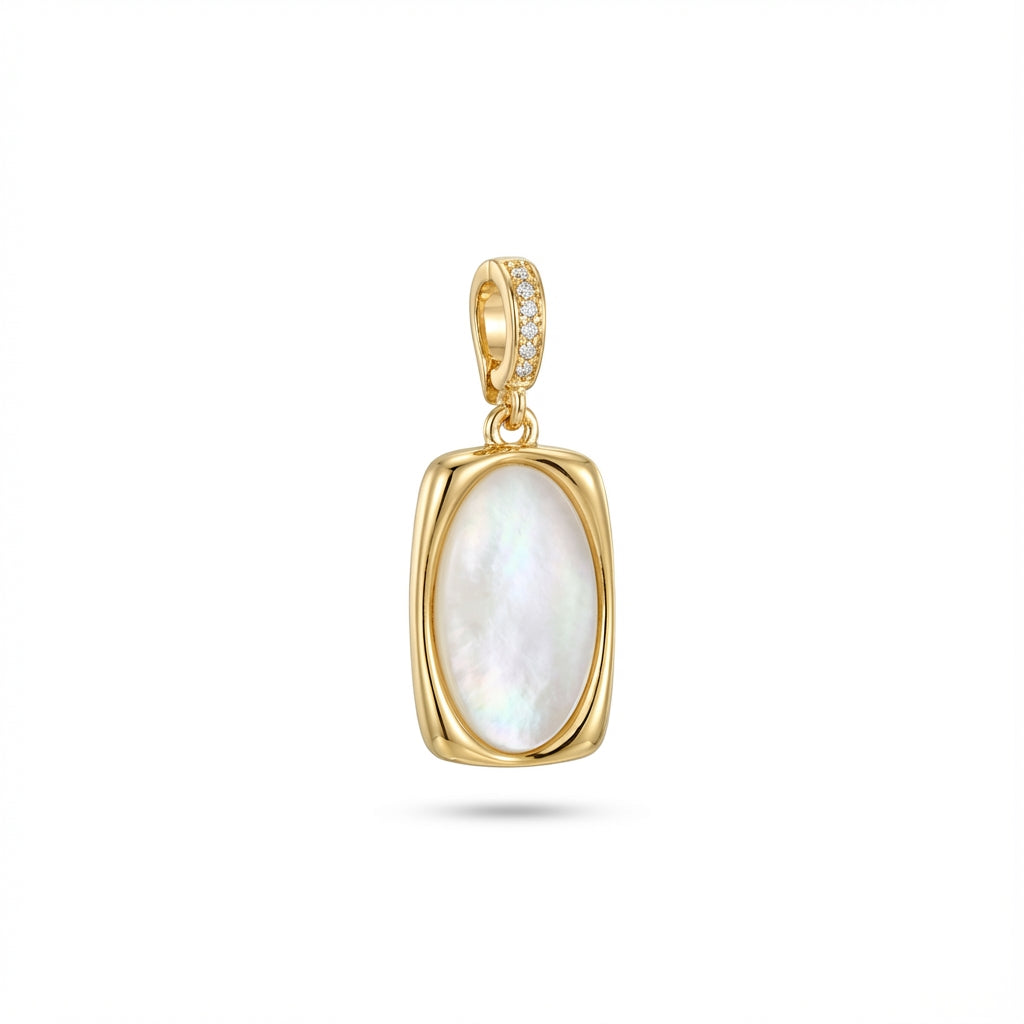 Gold Mother-of-Pearl Pendant