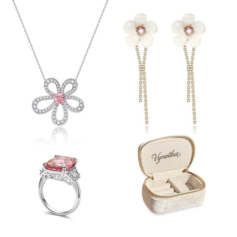 Moissanite Solitaire Necklace Bundle for Women