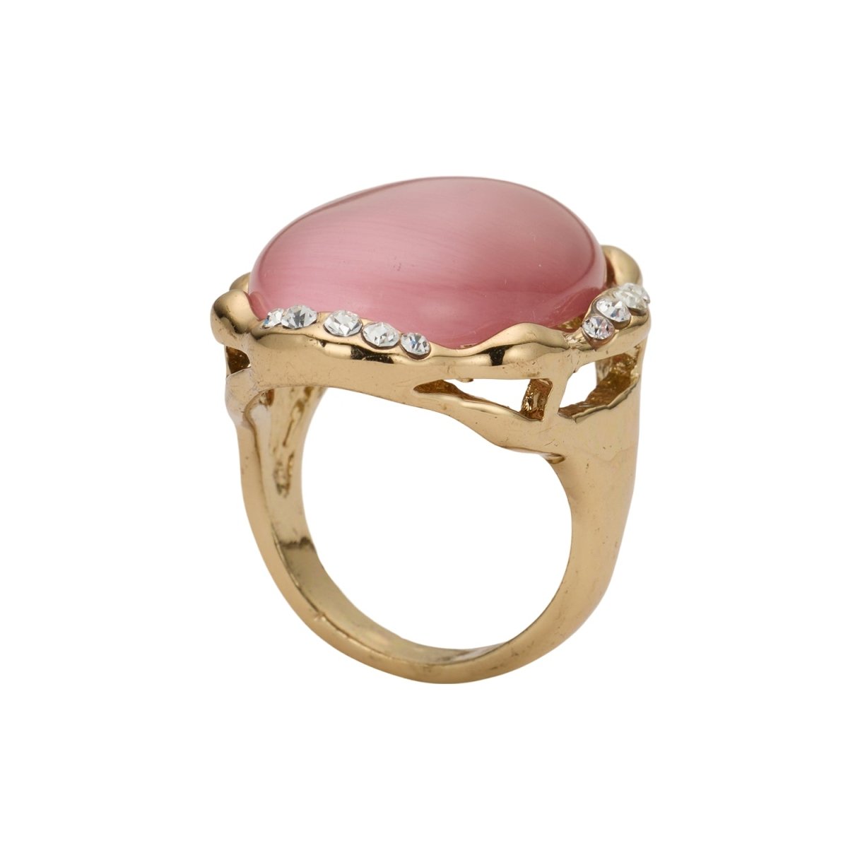 Pink Stone Cocktail Ring