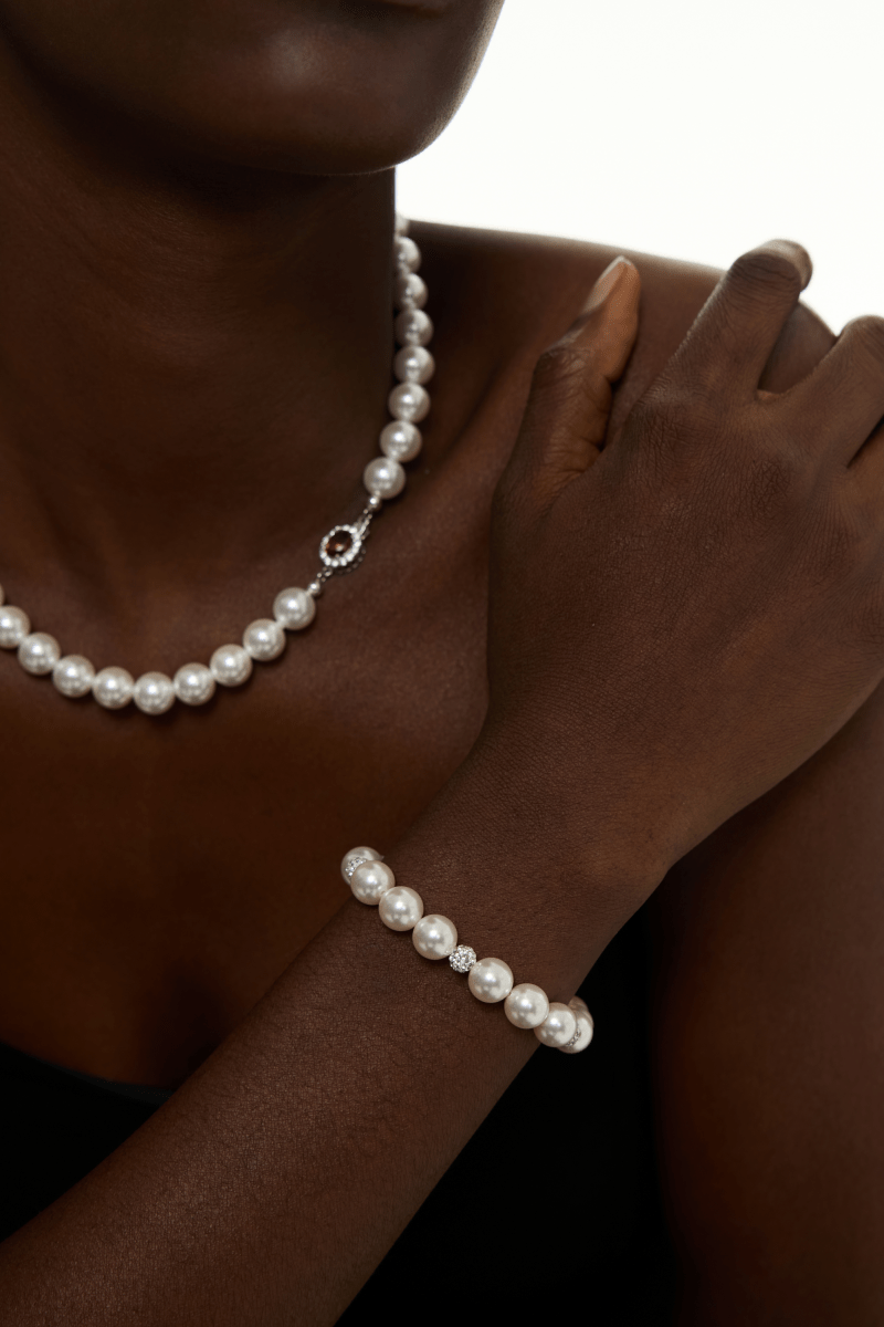 Starlit Harmony Pearl Bracelet