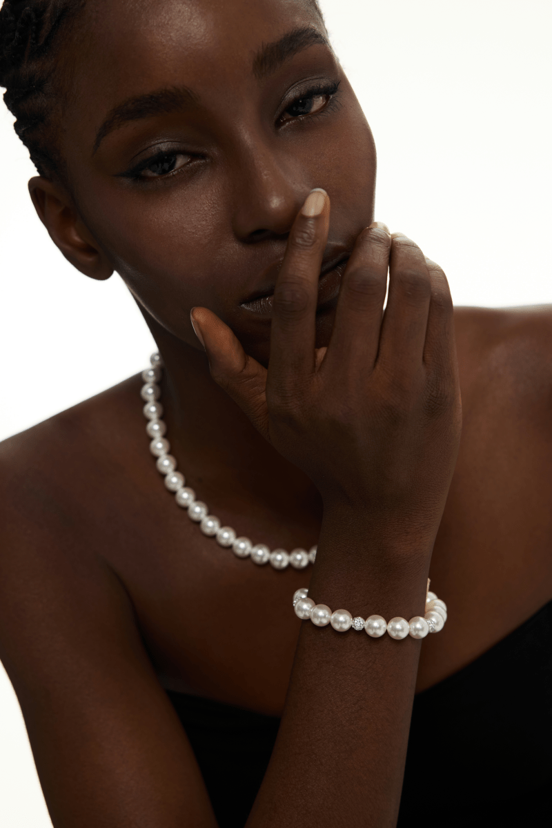 Starlit Harmony Pearl Bracelet