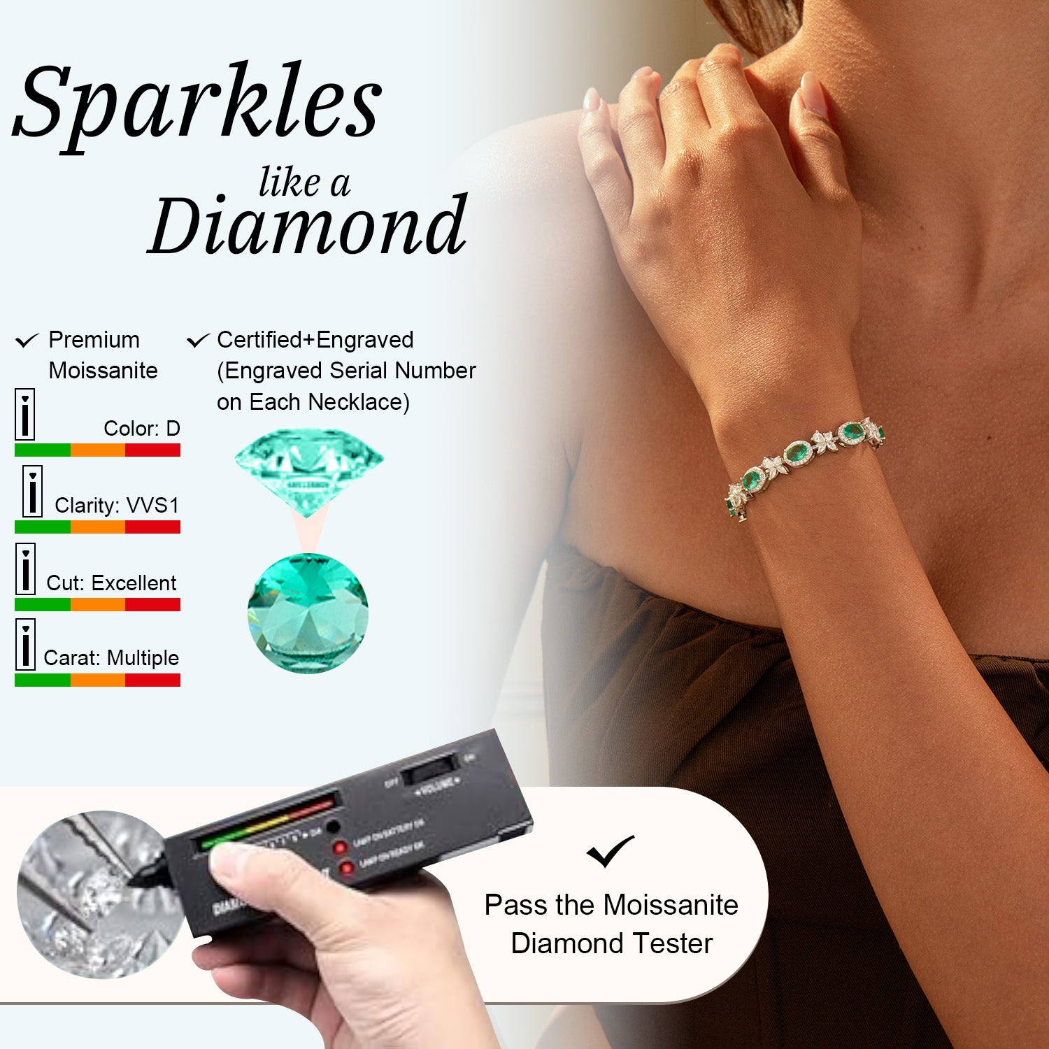 Vyranthia Classic Tennis Bracelets