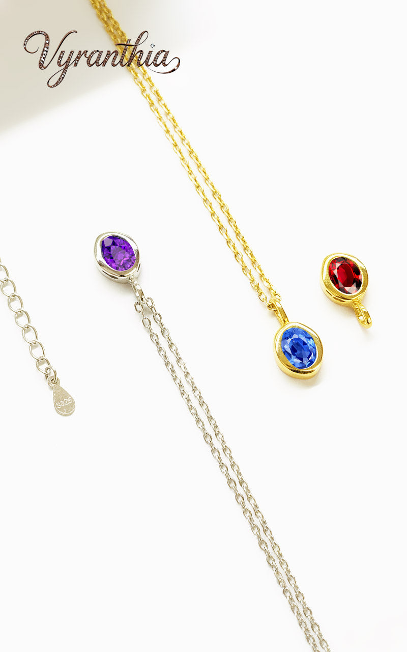 Birthstone Pendant Necklace