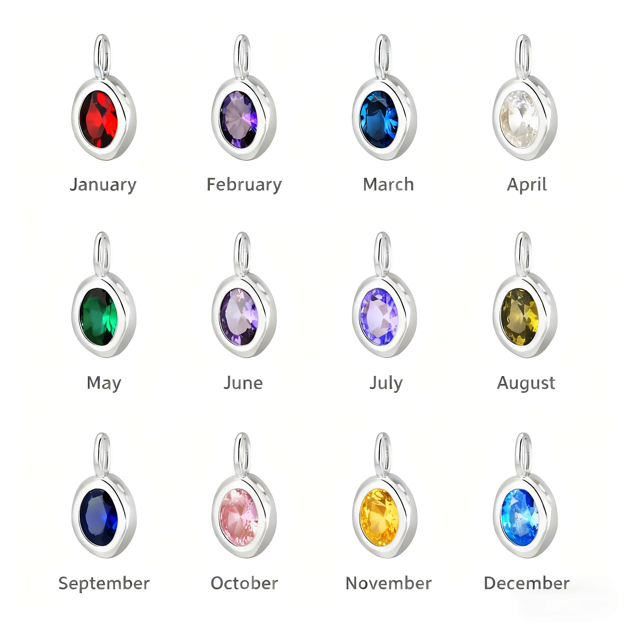 Birthstone Pendant Necklace
