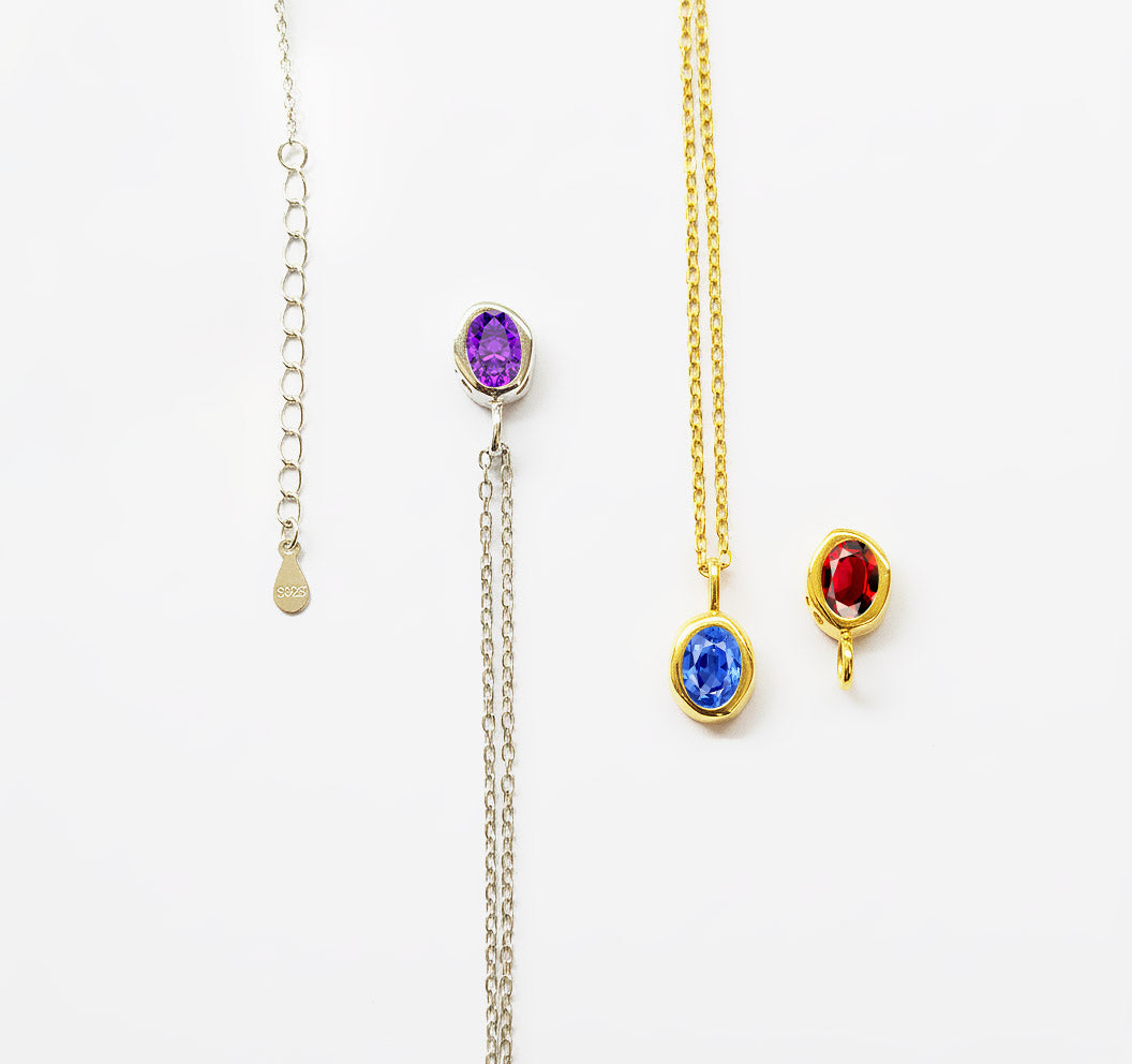 Birthstone Pendant Necklace