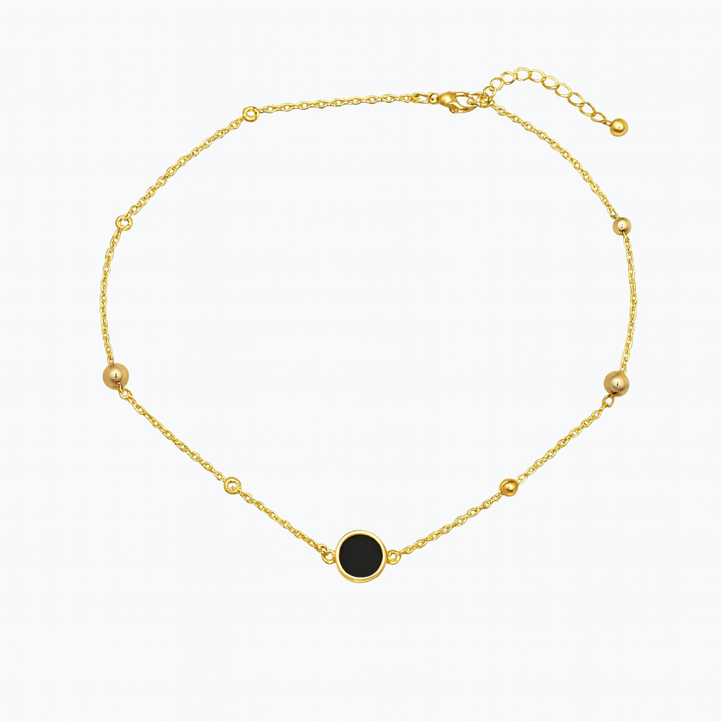 Tiger’s Eye Gold Chain Choker Necklace