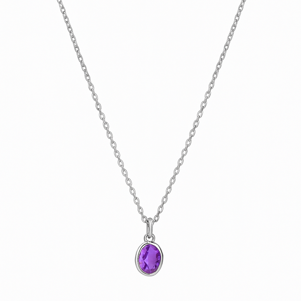 Birthstone Pendant Necklace