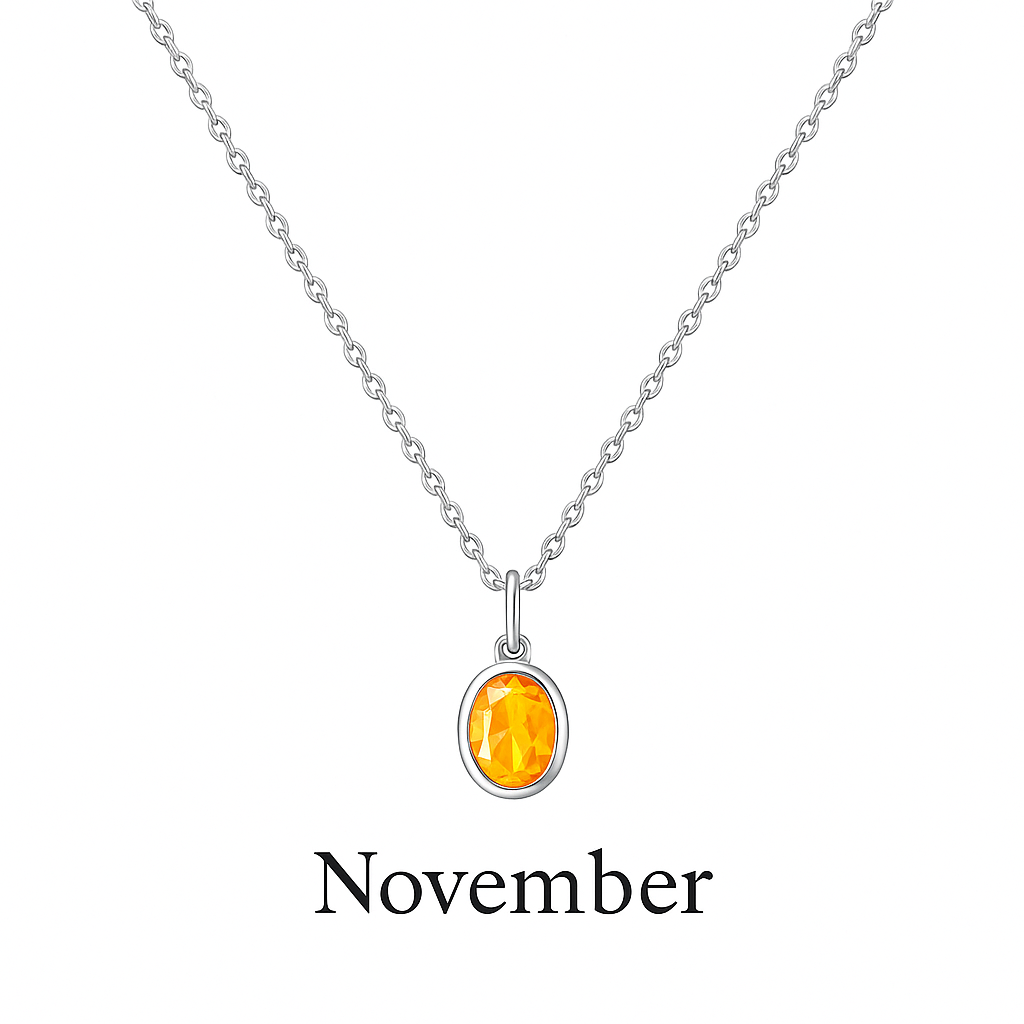 Birthstone Pendant Necklace