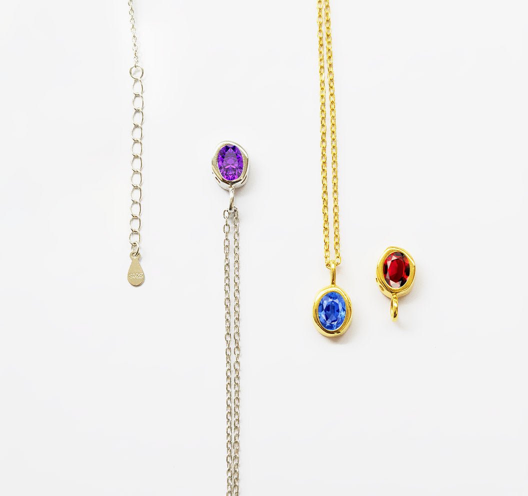 Birthstone Pendant Necklace
