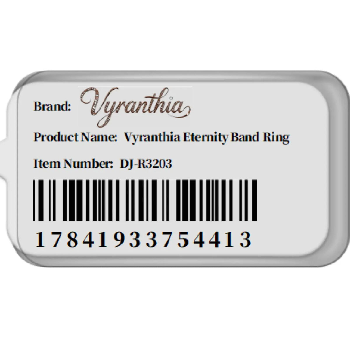 Brilliant White Stones Classic Eternity Band Ring