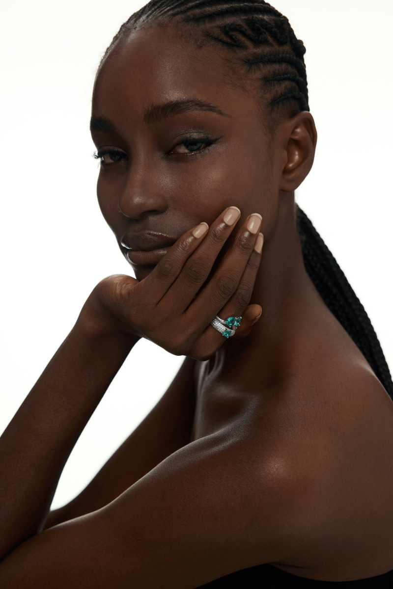 Emerald Green  Statement Ring