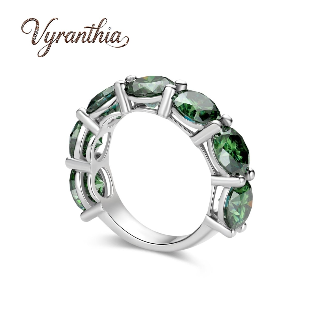 Emeraldine Promise Halo Ring