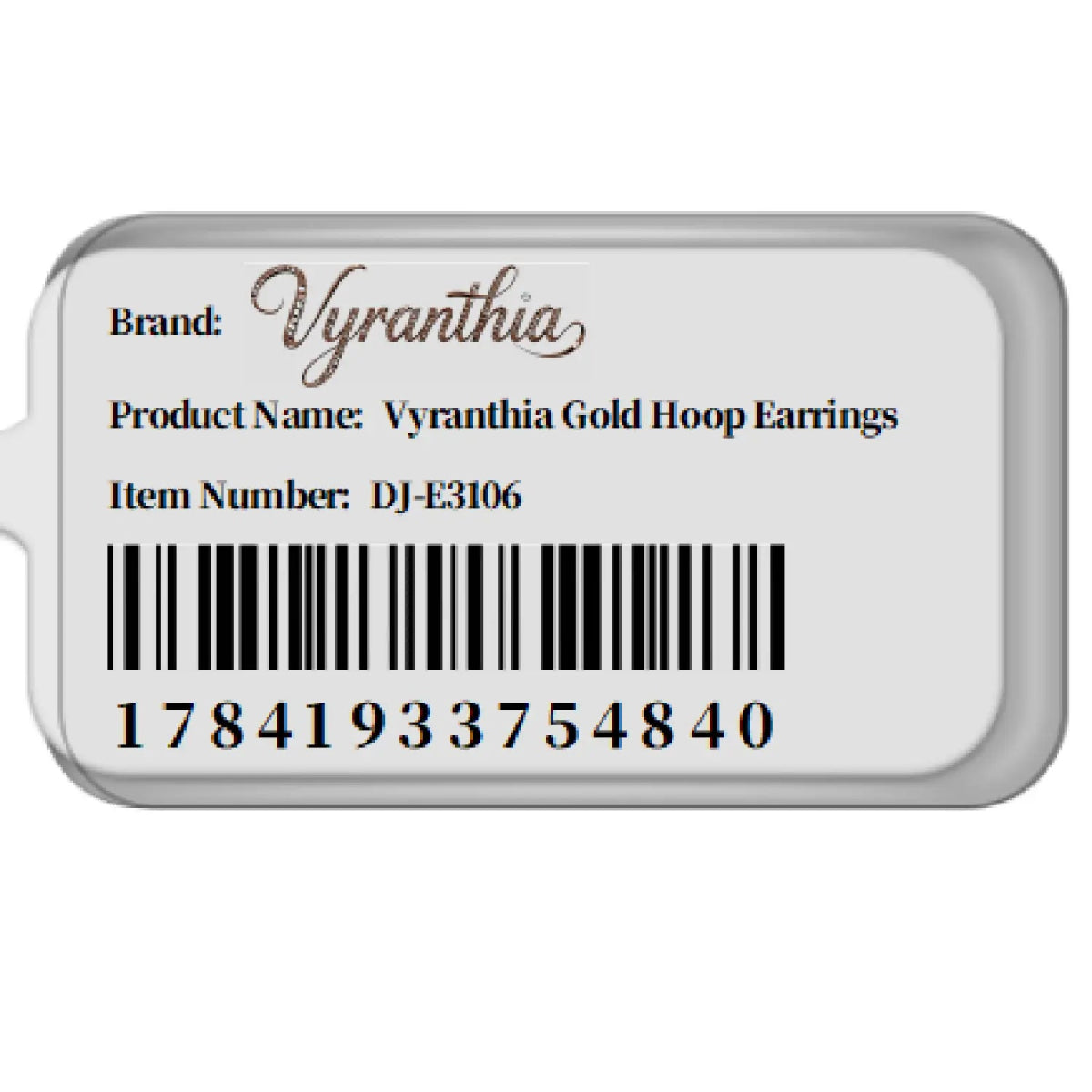 Iridescent Bead Gold Hoop Earrings