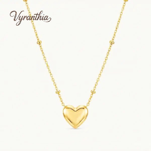 Minimalist Gold Heart Pendant Necklace