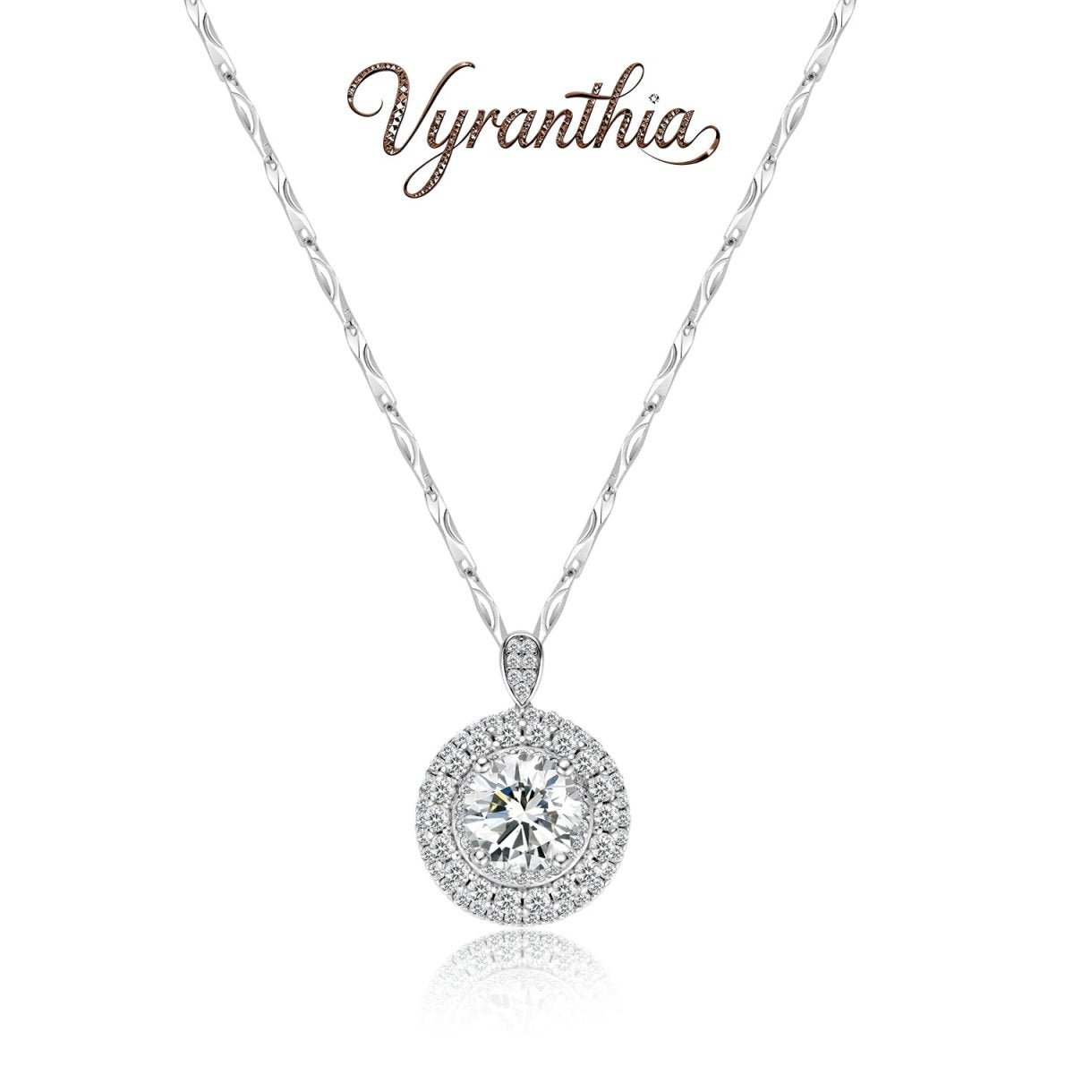 Moissanite Round  Pendant Necklace