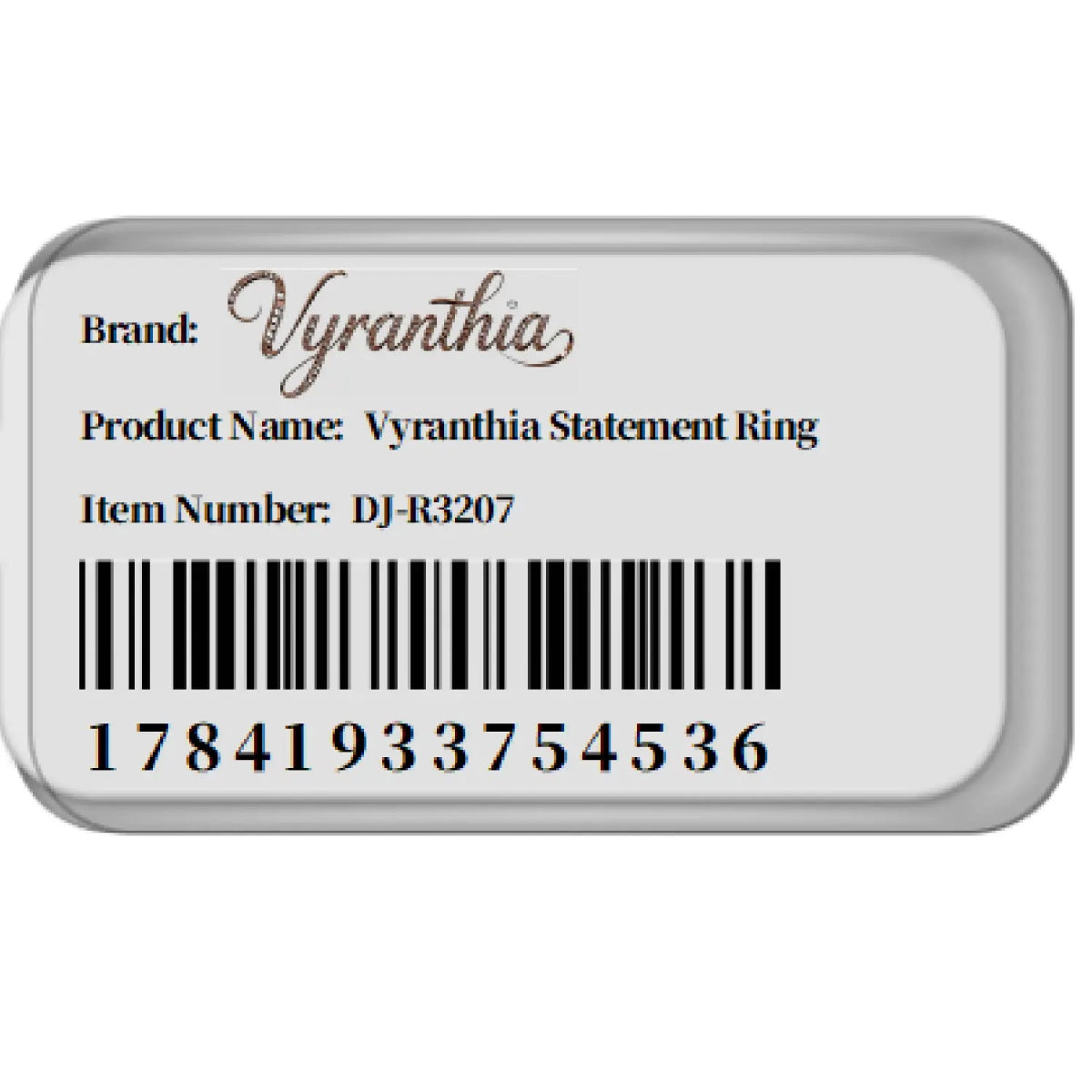 Oval Blue Halo Statement Ring