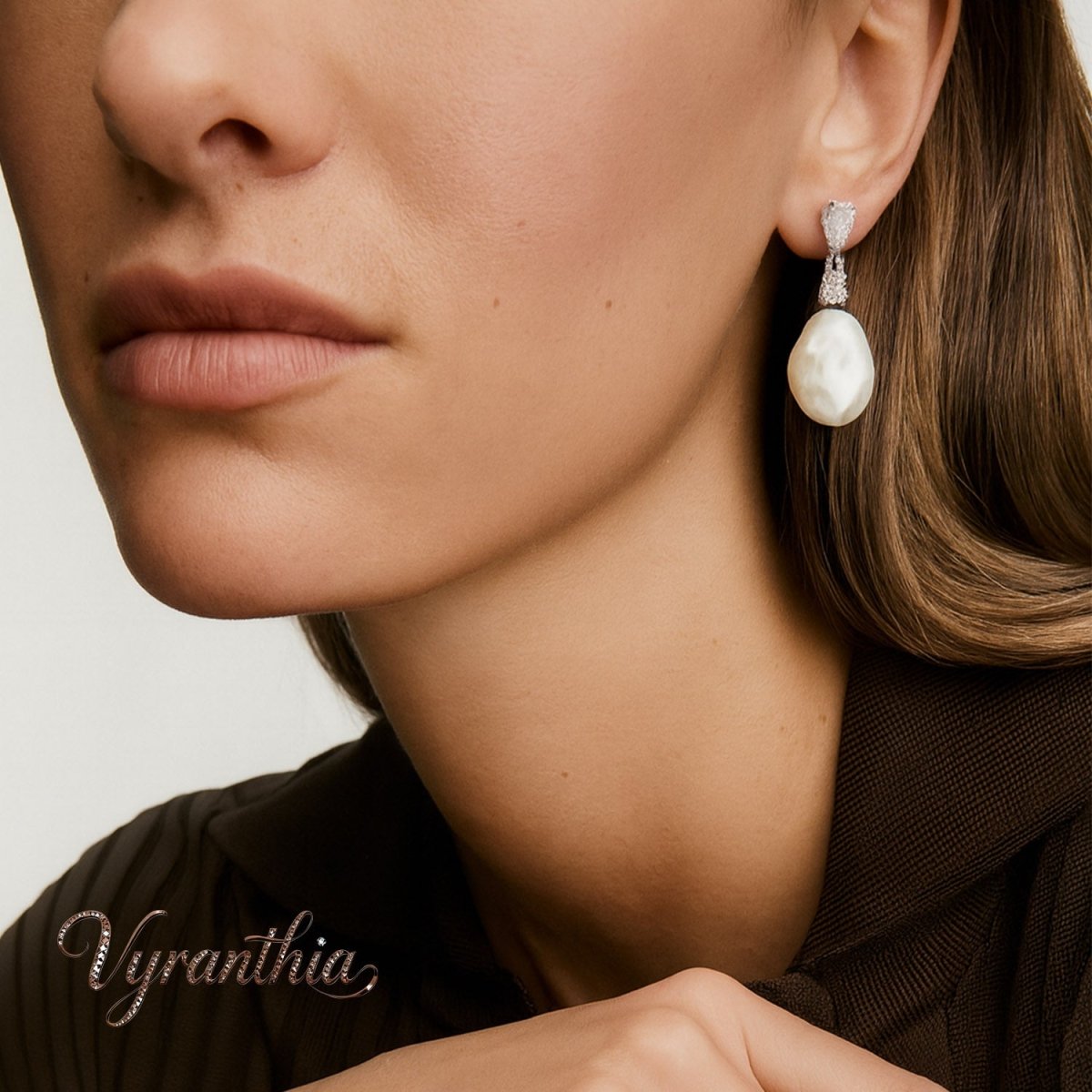 Setting  Baroque Pearl  Earrings