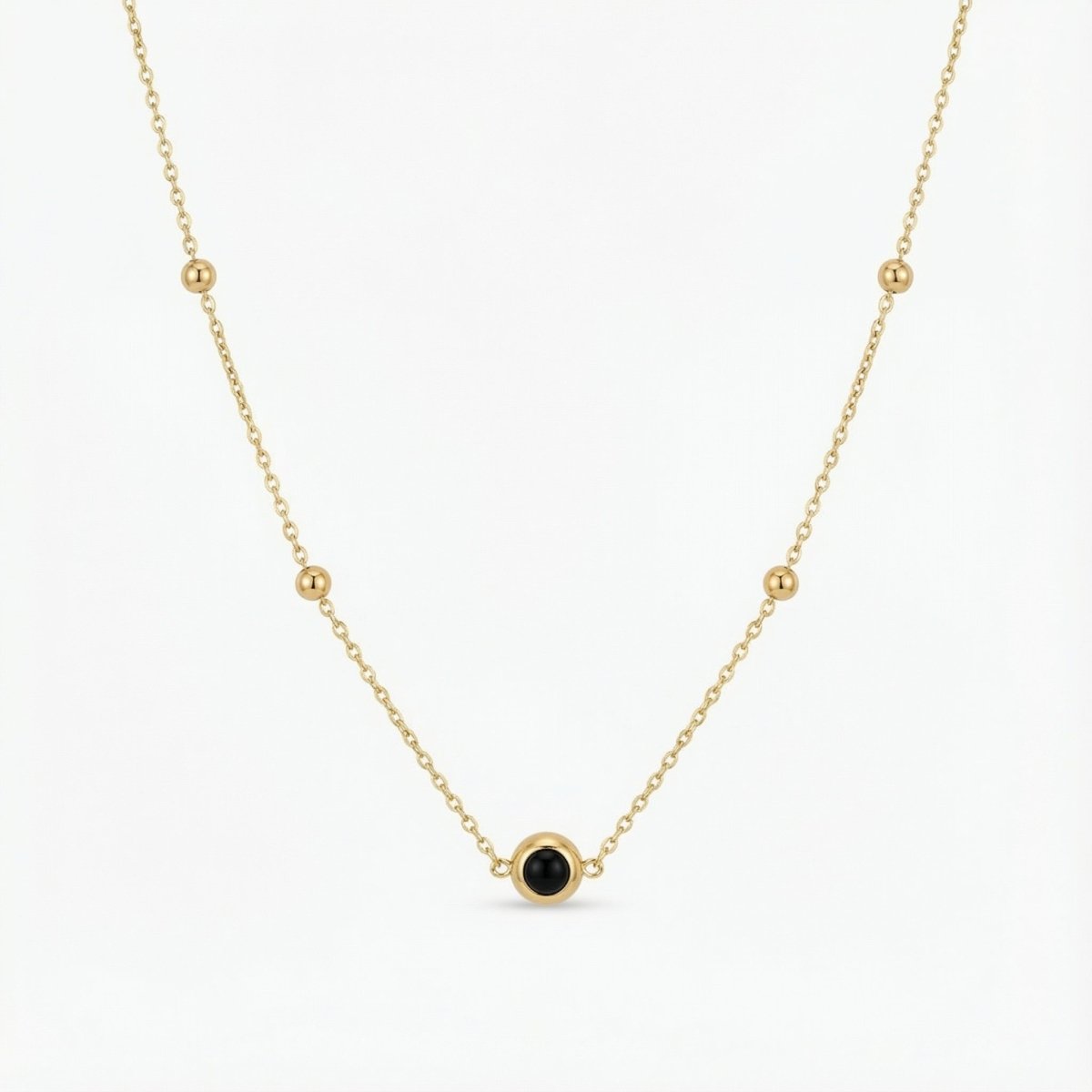 Tiger’s Eye Gold Chain Choker Necklace