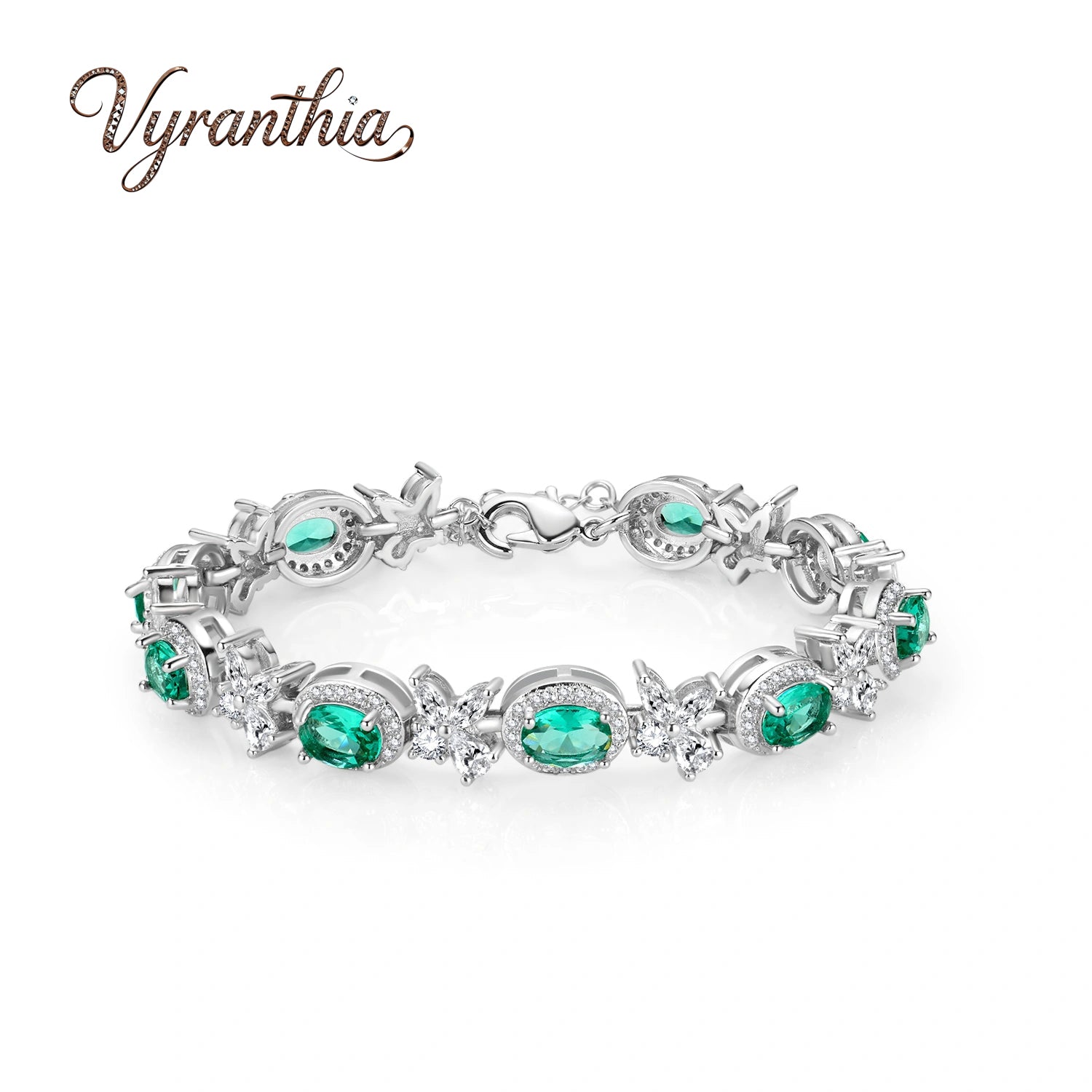 Sterling Silver Emerald Bracelet